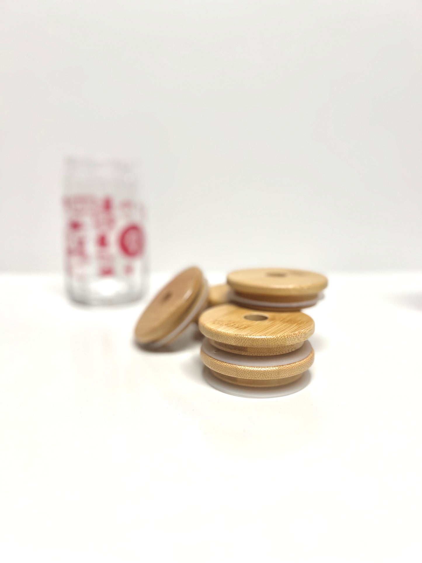 Brio Can Glass Bamboo Lid