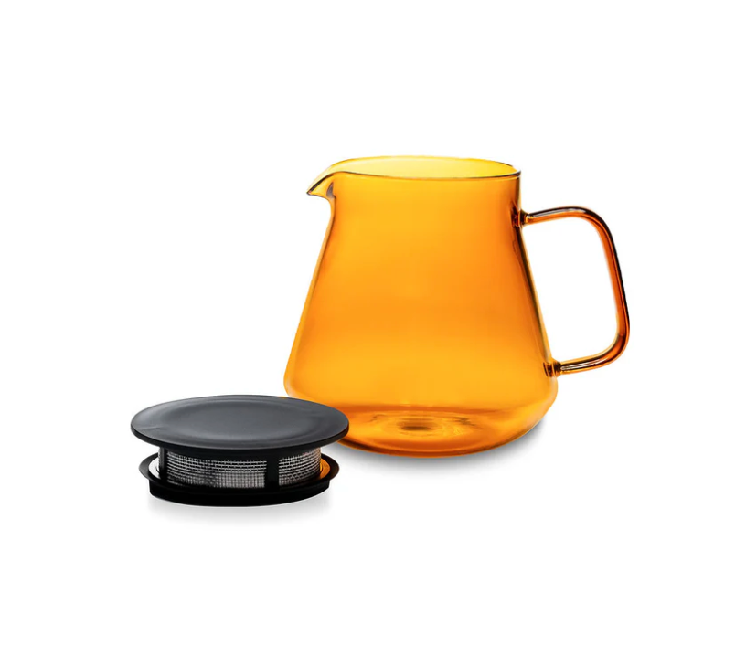 Hario Glass Coffee and Tea Server - Amber (600ml)