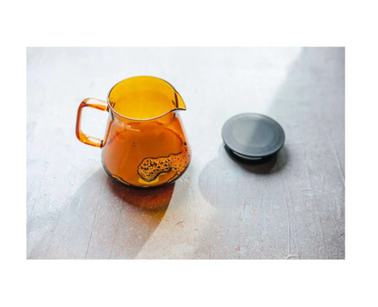 Hario Glass Coffee and Tea Server - Amber (600ml)