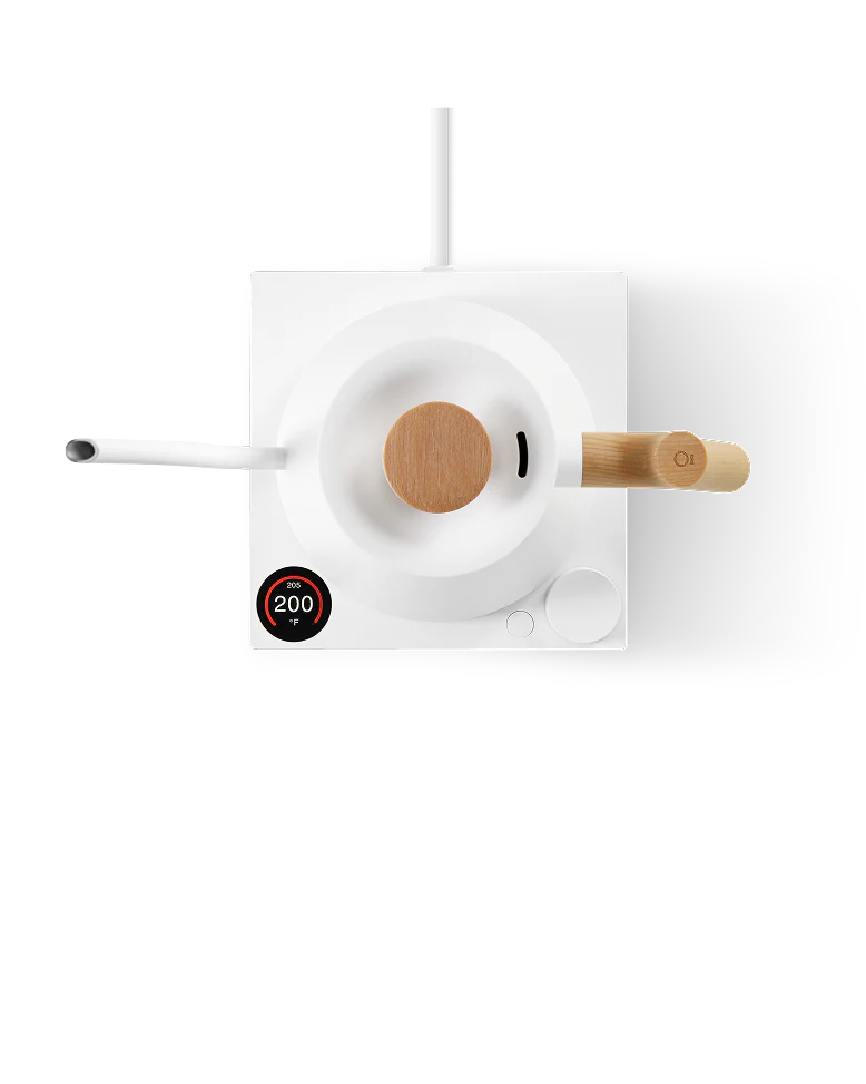 Fellow Stagg EKG Electric Kettle - Matte White + Maple