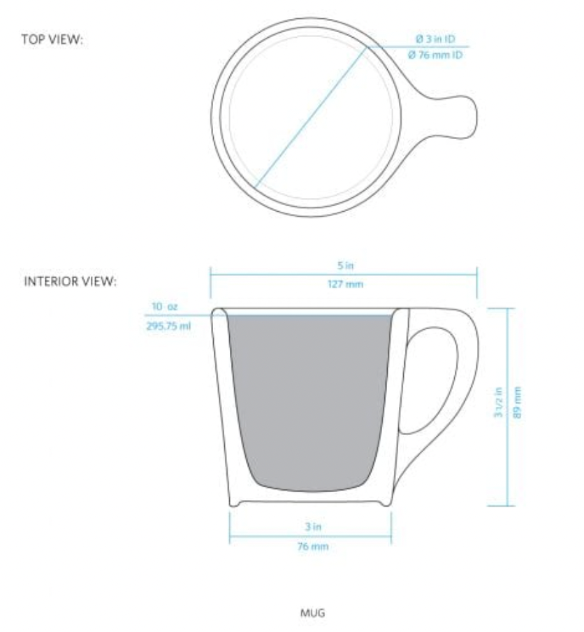notNeutral Lino Diner Coffee Mug 10oz - Multiple Colors