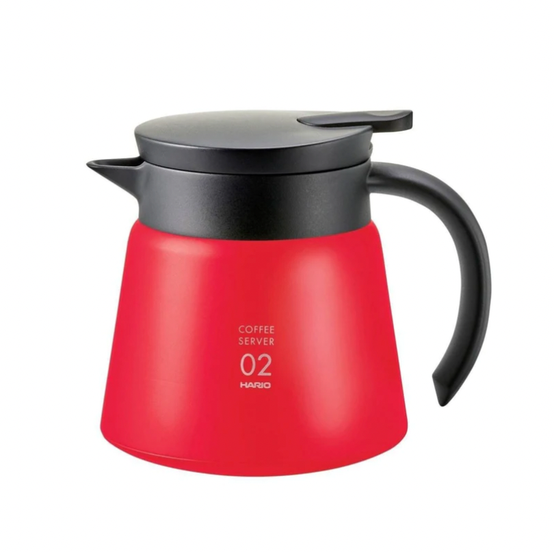 Hario V60 Vacuum Insulated Metal Server 02 - Red
