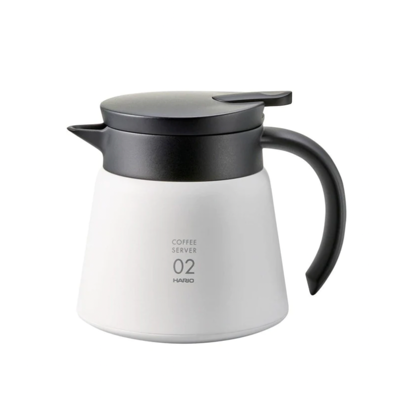 Hario V60 Vacuum Insulated Metal Server 02 - White
